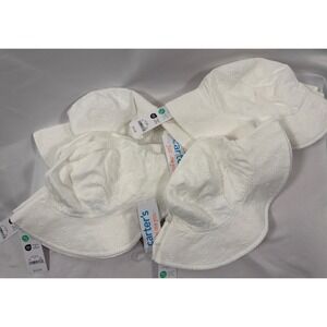 Carter's Classic White Embroidered Sun Hat Bulk Lot Of 11 6-12 Months Hats